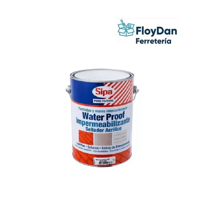 Impermeabilizante-Sellador Acrilico Water Proof Galon - Incoloro- Sipa