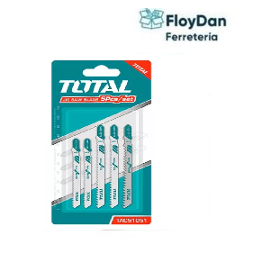 Set hojas sierra caladora metal, madera y aluminio -TOTAL