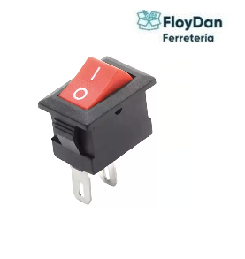 Interruptores Switch On-off 10x15mm 2p Rojo 3a 250v
