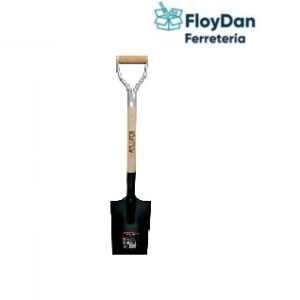 Pala Cuadrada Jardinera Mango Madera/Metal- WADFOW/Ferretools/Toro Negro