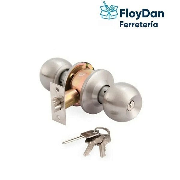 Cerradura cilindrica (Pomo) Dormitorio con Llave- 9711- FERRETOOLS /TORO NEGRO / RAYCENT/ TCAN/AKILDA