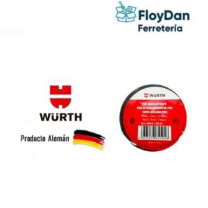 Cinta Aislante Wurth 18mm x 0,13mm x 20-10 y 5 Metros