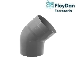Codo PVC Sanitario 45 Grados (40-50-75-110 mm)