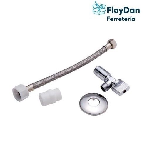 Kit Llave Angular Flexible 25 cm para Estanque