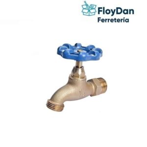 Llave Jardin Manilla Azul/ Verde HE - Bronce