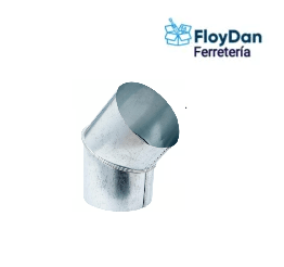 Codo 45° caños estufa / cocina a leña