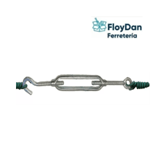 Tensor Ojo Gancho Galvanizado 6-90 mm