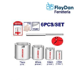 Set sierra copa ceramica/porcelanato Emtop