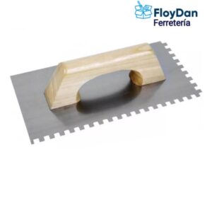 Llana dentada/ mango de madera