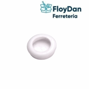 Asa redonda para mueble 6cm - Blanca