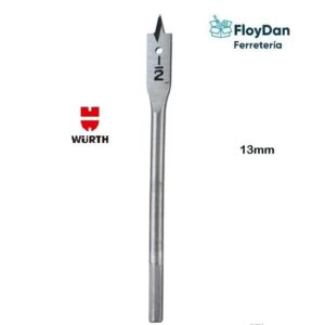 Broca Paleta o Plana para Madera 13mm (1/2") W-MAX