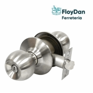 Cerradura cilindrica (Pomo) Baño Sin Llaves - 9713-FERRETOOLS /Lock-set / Toro Negro