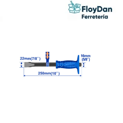 Cincel paleta con mango 250x 16x22mm WADFOW/ 10"