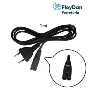 Cable de poder tipo 8 - 1 mt - Electro Lite