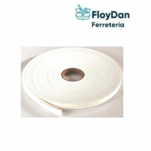 Cinta Aislante de esponja Adhesiva Puerta/ Ventana 2cm x 4.5 Mtrs