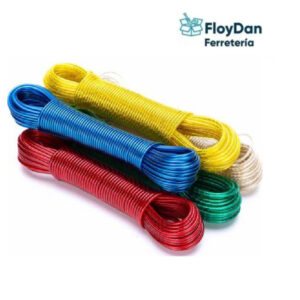 Cuerda de acero plastificada Multiuso- colores