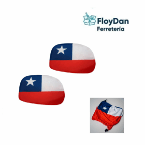 Funda  Bandera Chilena para espejo Retrovisor Auto - Par
