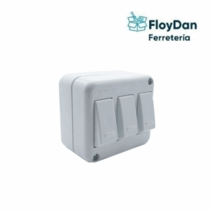 Interruptor  Triple 9/32 - 10A Sobrepuesto