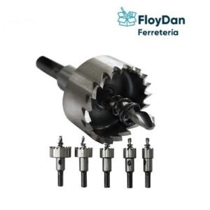 Juego de 5 brocas corona perforadora metal
