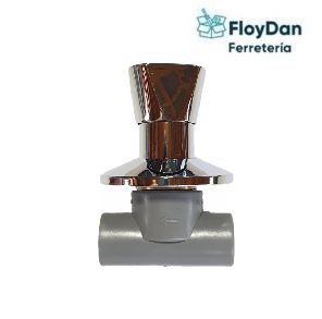 Llave de paso PPR cromado 20 mm