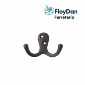 Perchero/ Gancho doble -dorado Negro