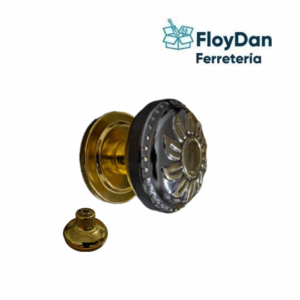 Perillon Metal cromado para Puerta  de acceso o reja -TN0016-Toro Negro