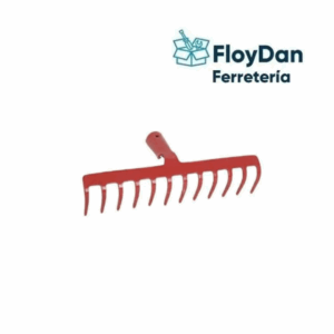 Rastrillo de piedra Recto Metalico -Sin Mango 14 Dientes (rojo - verde)