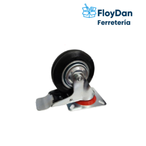 Rueda de goma 2" con freno