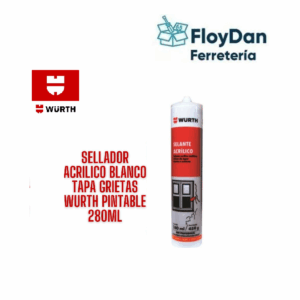 Sellador Acrílico  Blanco Pintable - 280 ml- WURTH