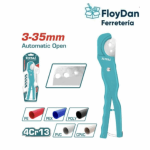 Tijera Cortador Tubos PVC/PPR 3-35mm- Total