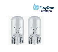 Ampolleta Cola Pescado para Automovil - T10 12v 5w, par LITECH