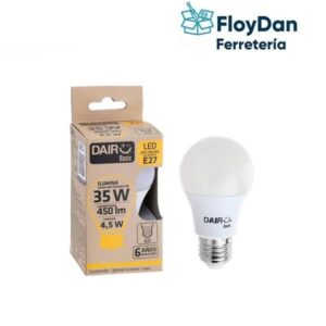 Ampolleta E27 Led  4,5 w (35w)-Luz Calida