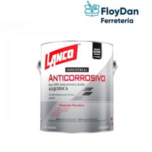 Anticorrosivo industrial negro semi Brillante -Secado Ultra Rapido-1 Gln - 1/4 Gln - LANCO