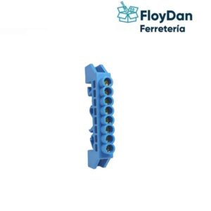 Regleta Barra Conexión Bronce Aislado 8p Riel Din