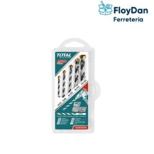 Juego de brocas para concreto/ cemento 5 piezas TOTAL