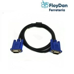 Cable Vga macho a macho- Proyector Monitor Núcleos- 3 Mtrs