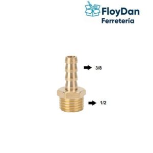 Cachimba Recta HE 1/2" - Espiga 3/8"