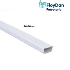 Canaleta Electrica Pvc 20x10 x 2mts- Sin Adhesivo