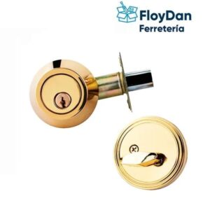 Cerradura Cerrojo Acero Inoxidable Dorado 3 Llaves