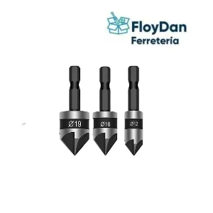 Set Broca Chaflan para madera, 90°