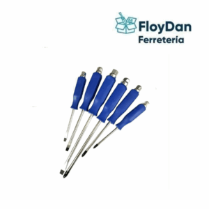 Juego 6 Destornilladores De Golpe Cruz /Paleta- Toro Negro