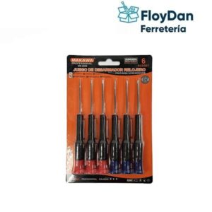 Destornilladores de precision cruz  Torx  (celular o reloj) - 6 piezas Tollmak/ Wadfow