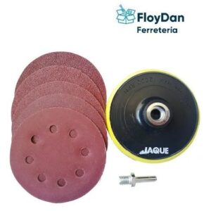 Disco con Velcro 7 Piezas  Para Esmeril / Taladro -180mm (7")