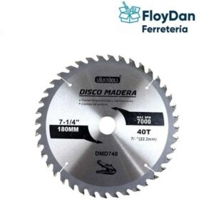 Disco de Sierra Circular 7 1/4" de 40 dientes - Wadfow - Uyustools