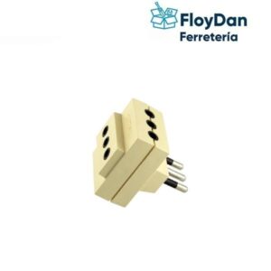 Adaptador ladron Triple Blanco /Negro- MEC 10A-250V/ Macrotel / stanford