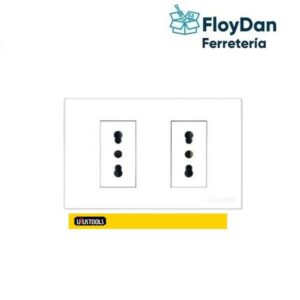 Tomacorriente Empotrado Doble  10A-16A - UyusTools