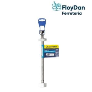 Flexible de Agua (Llave Angular ) Estanque de baño - Acero Inox Hi-hi 1/2 X 15/16 35cms