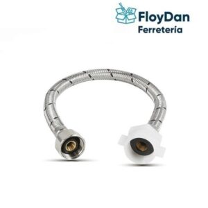 Flexible de Agua Llave Angular Acero Inox Hi-hi 1/2 X 7/8- 35cms