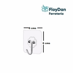 Colgador Adhesivo con gancho de acero Inoxidable
