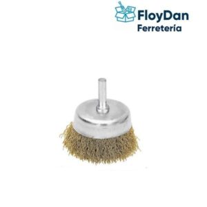 Grata o Escobilla Copa rizado para Taladro 3"- Jaque